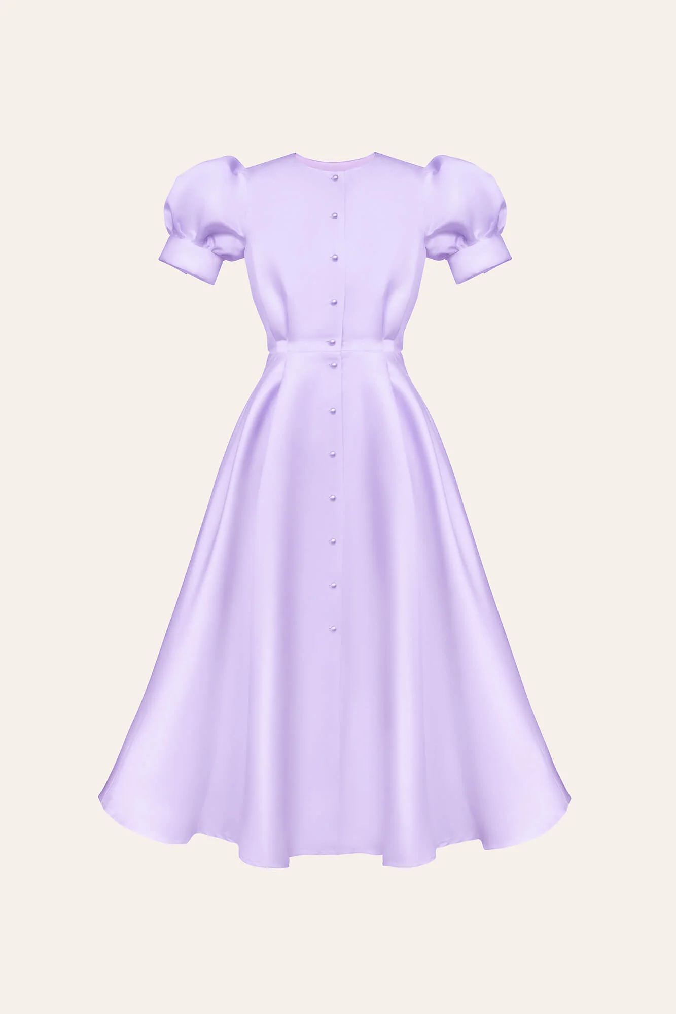 Button Front Midi Dress