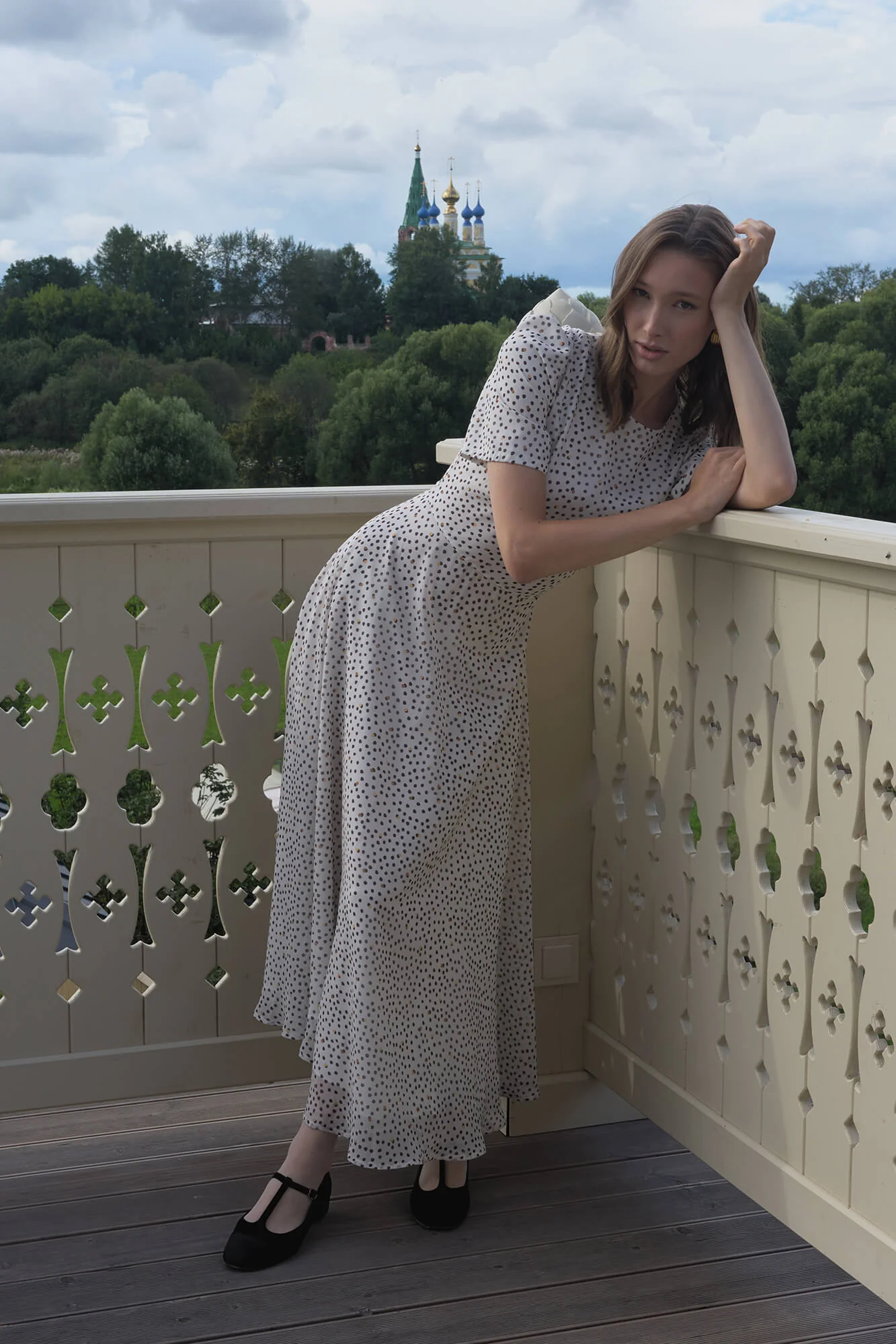 Short Sleeve Midi Dress