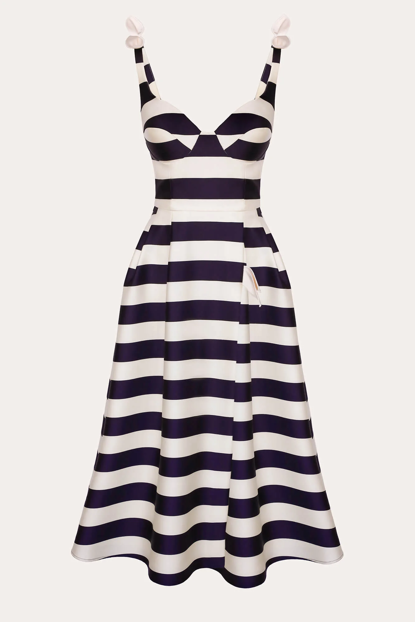 Bustier V neck Corset Midi Dress