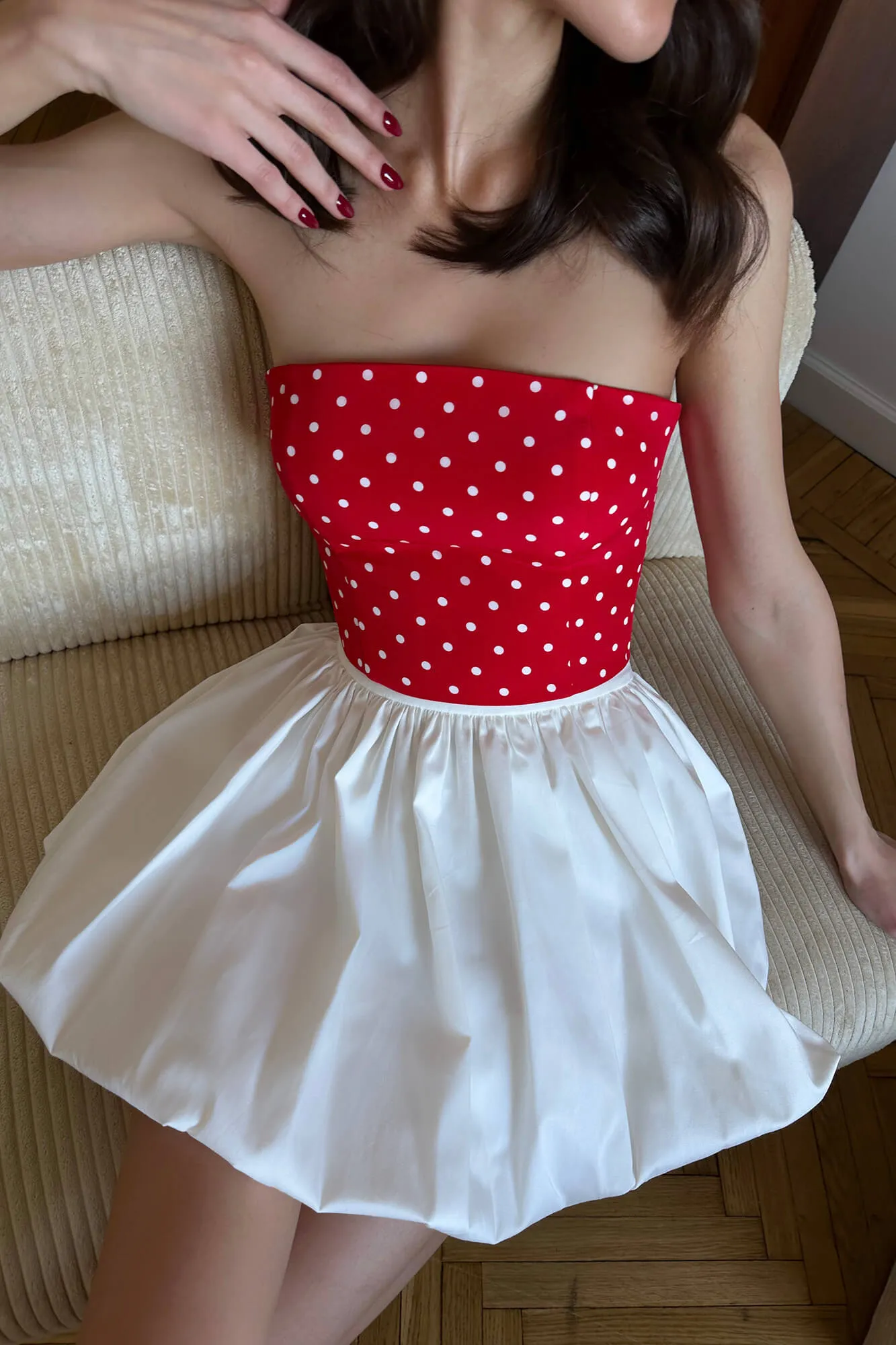 Cotton Balloon Mini Skirt