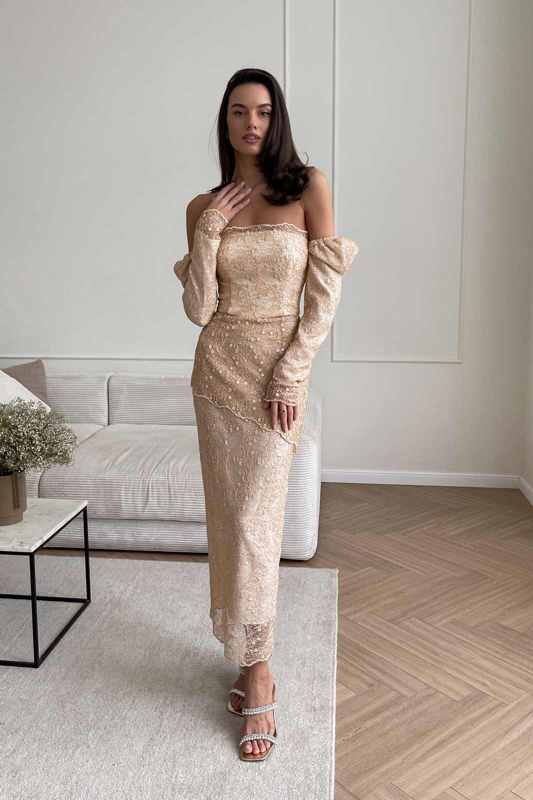 Lace Bustier Dress