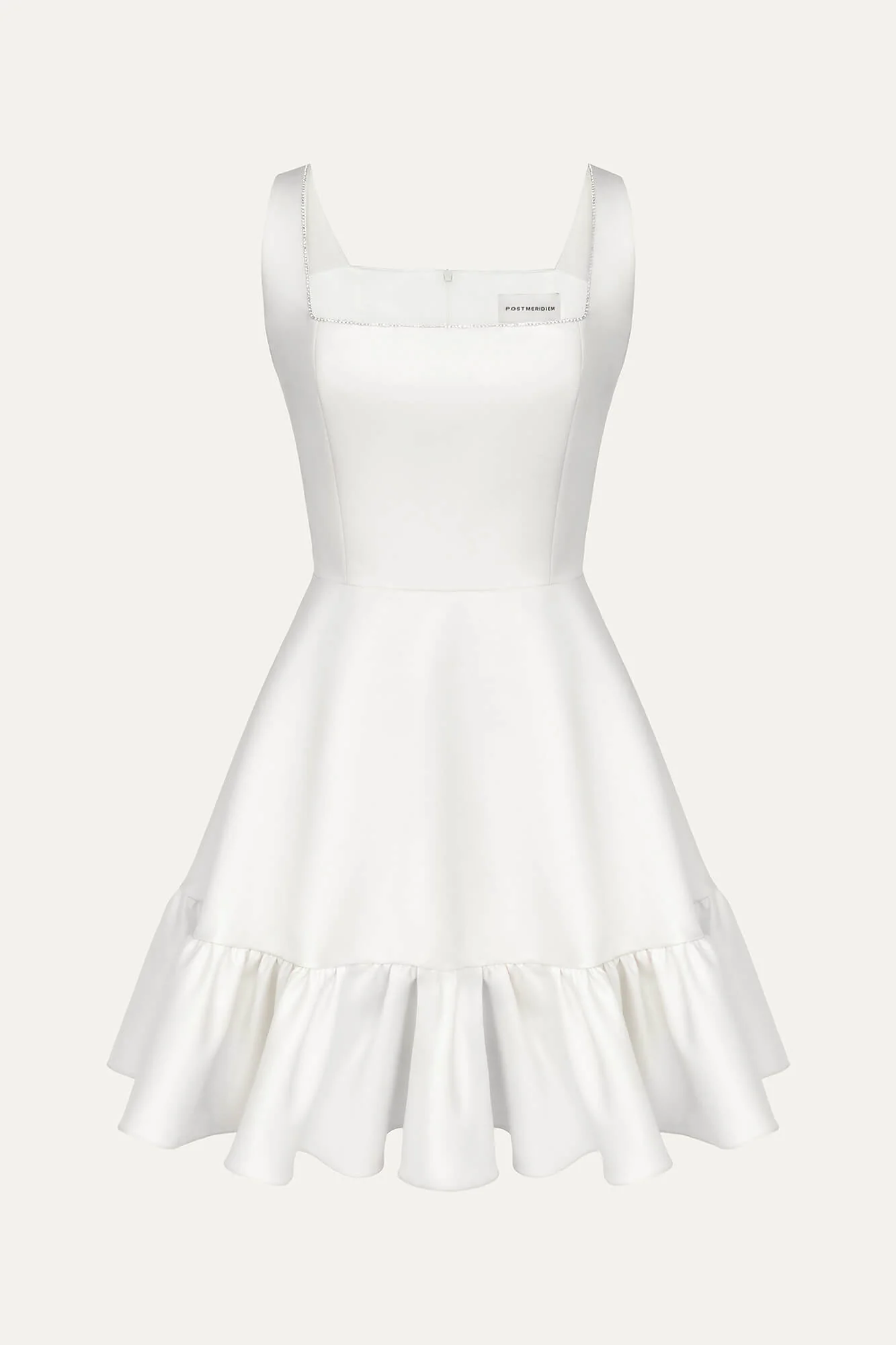 Bottom Flounced Strap Mini Dress