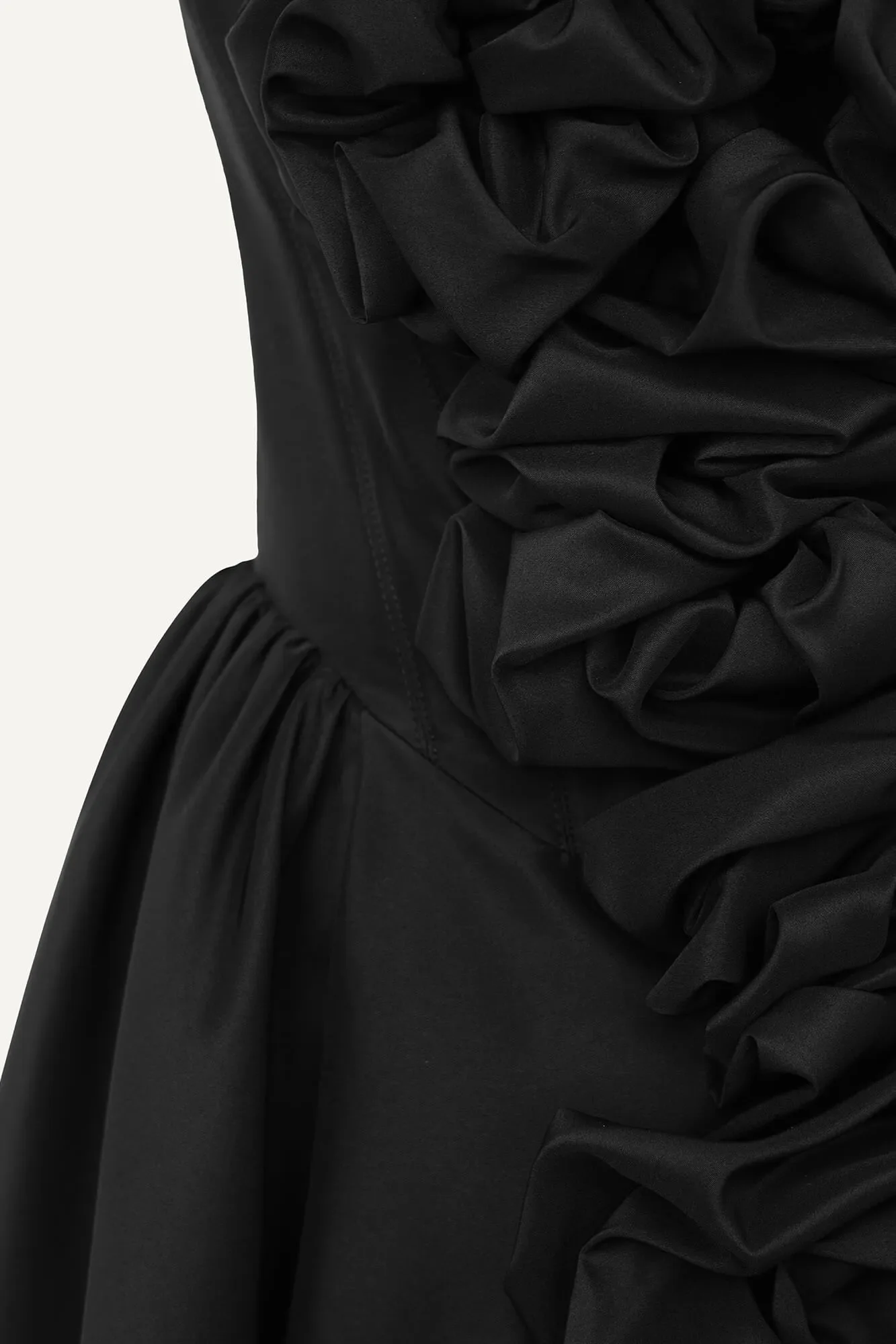 Mini Dress With Corset And Gathering