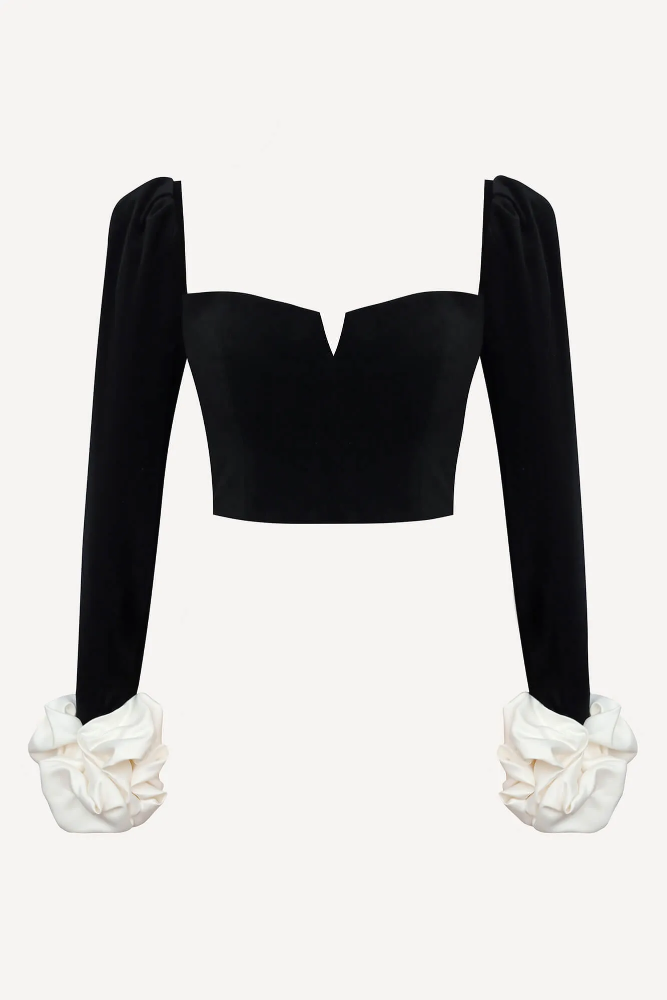 Velvet Top with Removable Cuffs