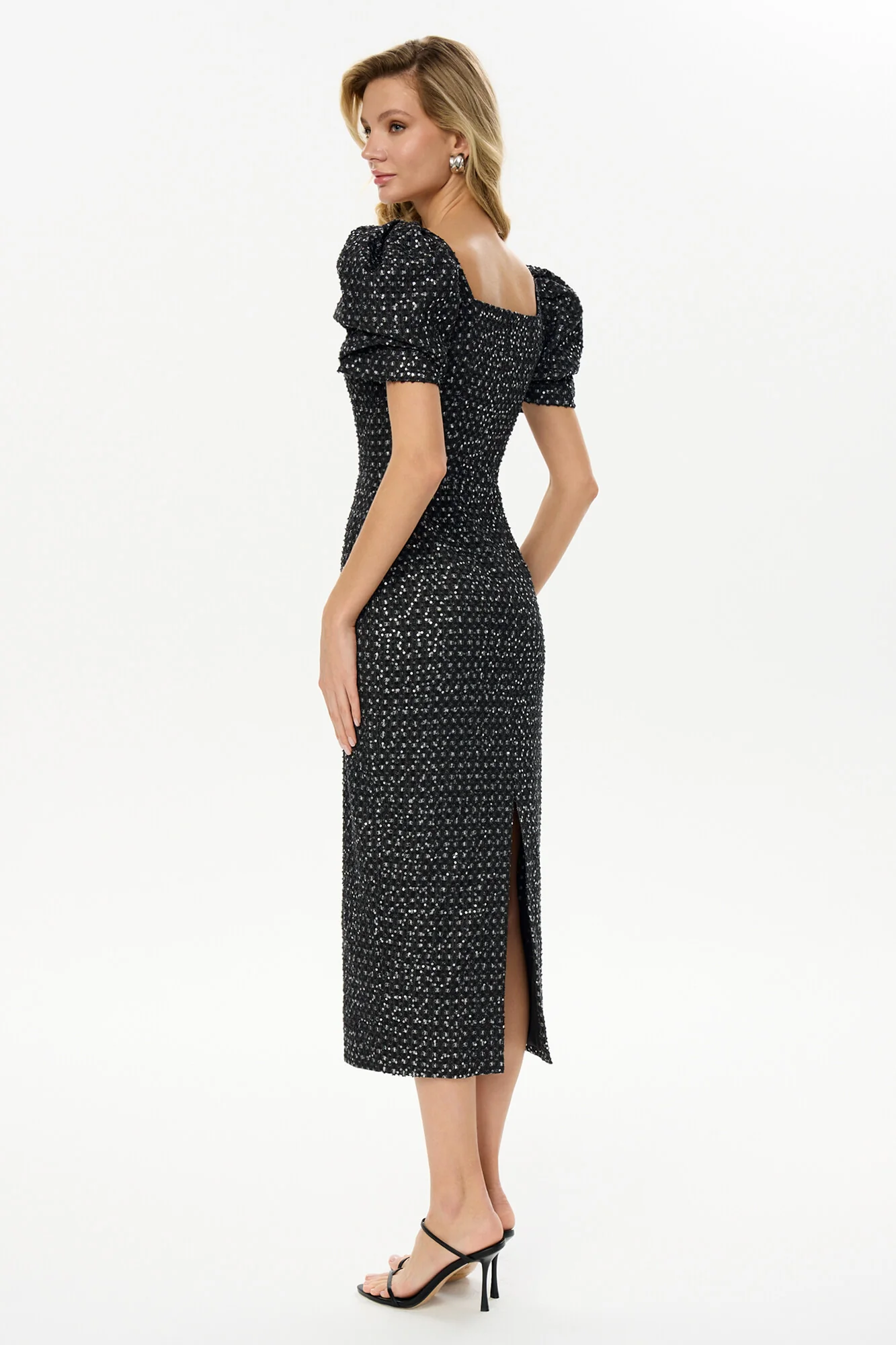 Sweetheart Denim Midi Dress