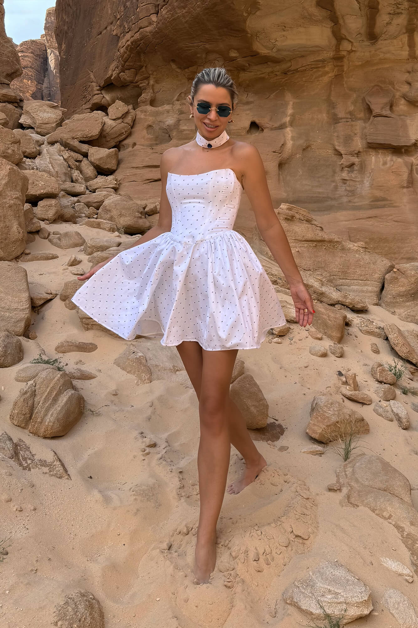Tuck Corset Mini Dress