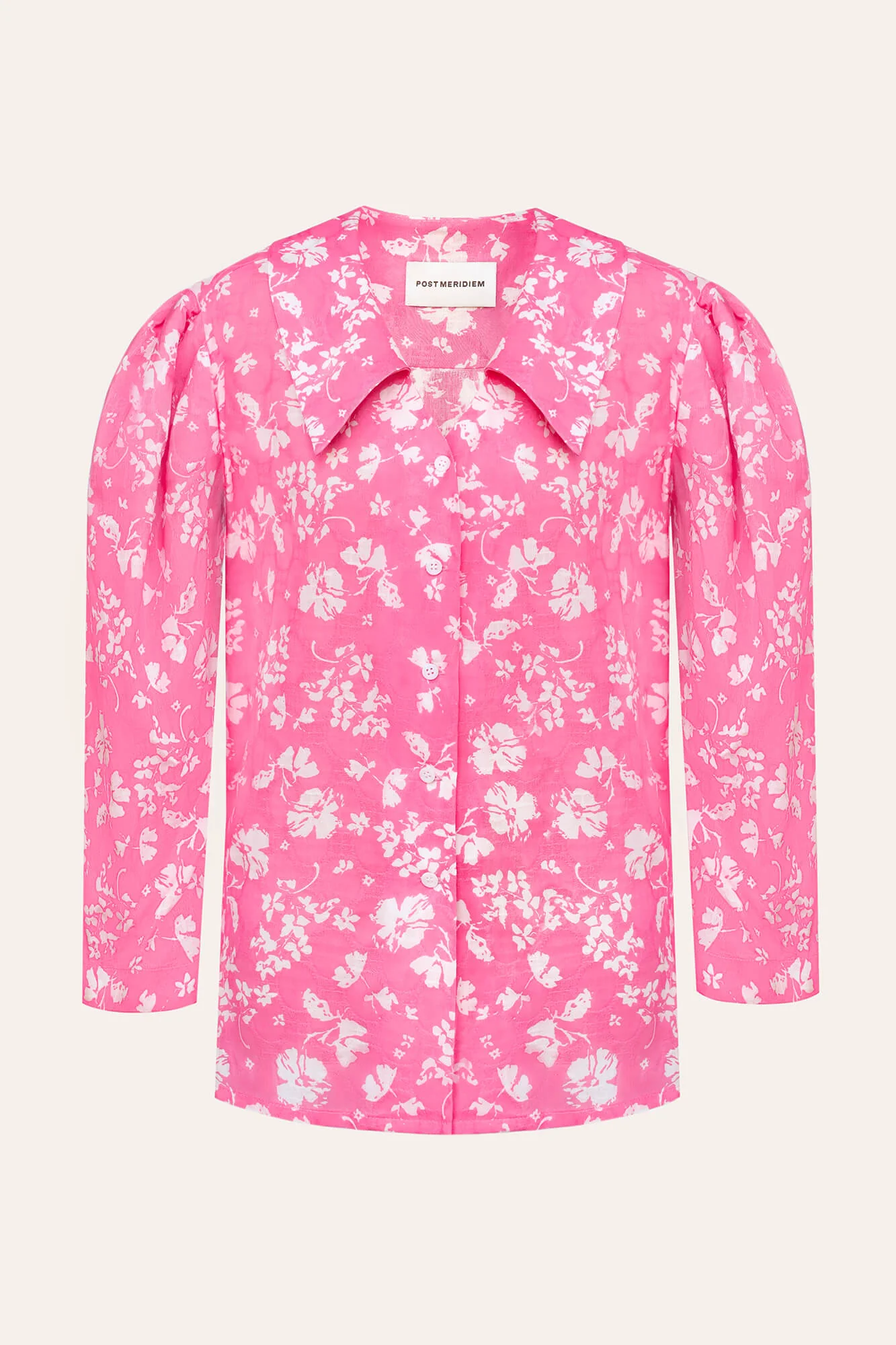 Puff Sleeve Cotton Shirt