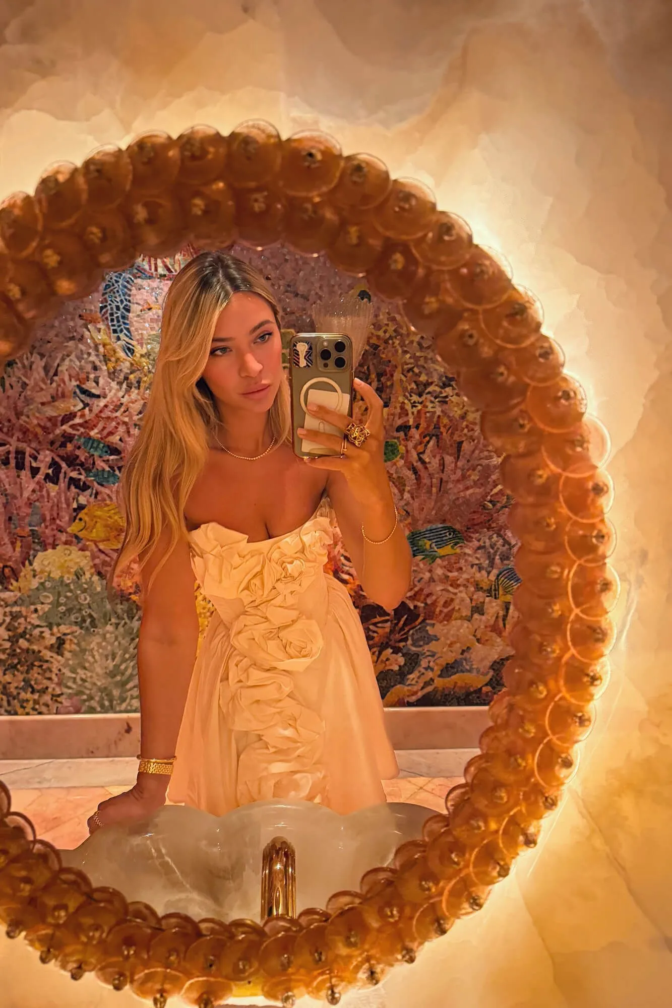 Mini Dress With Corset And Gathering