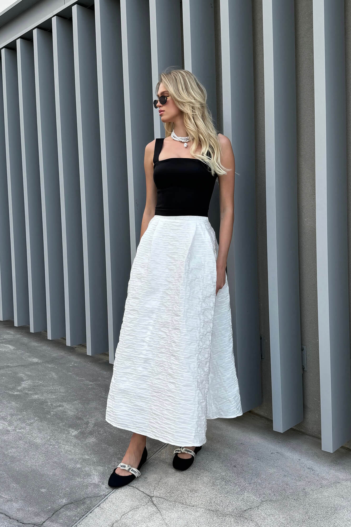 Jacquard Midi Skirt