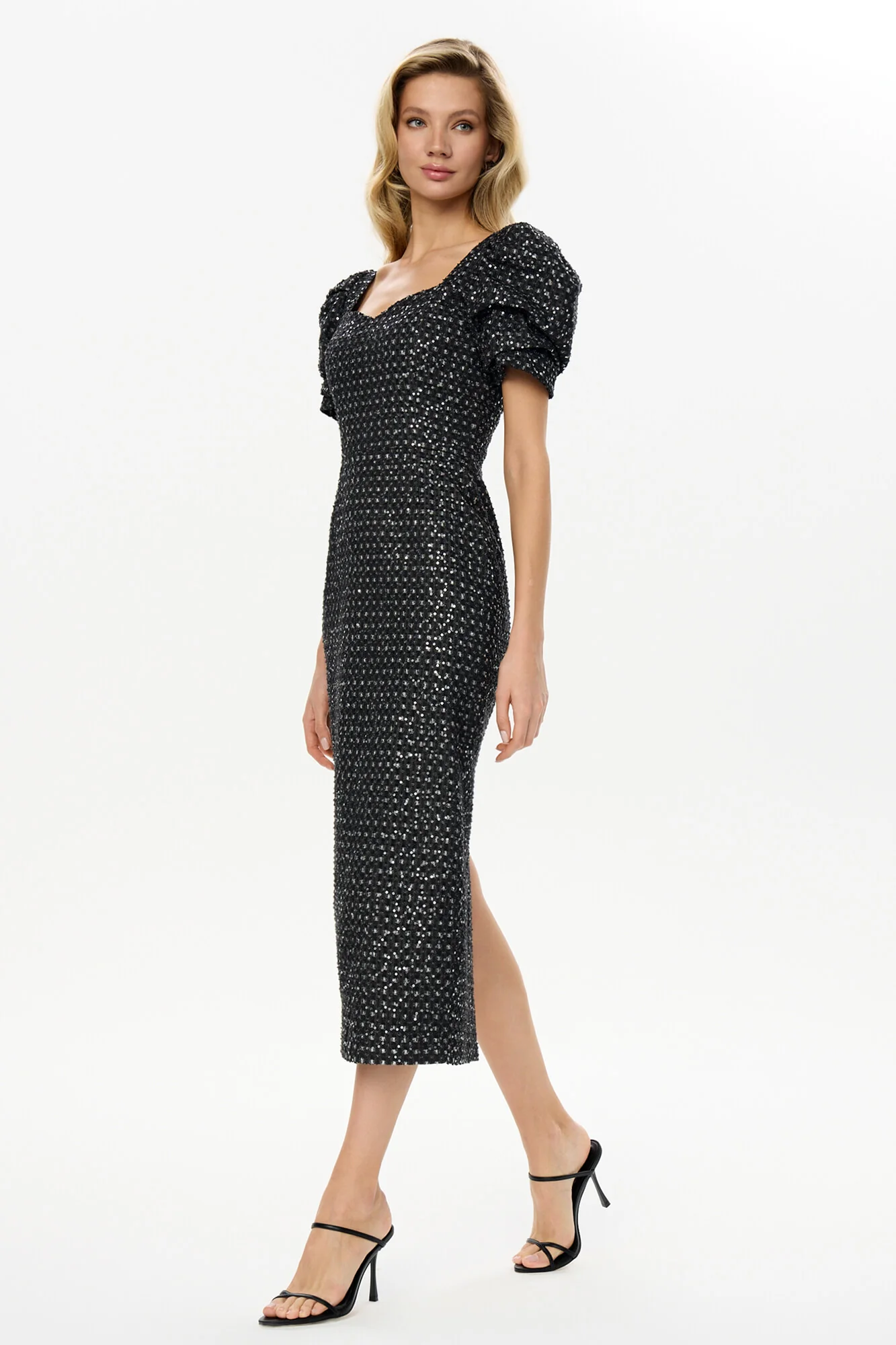 Sweetheart Denim Midi Dress