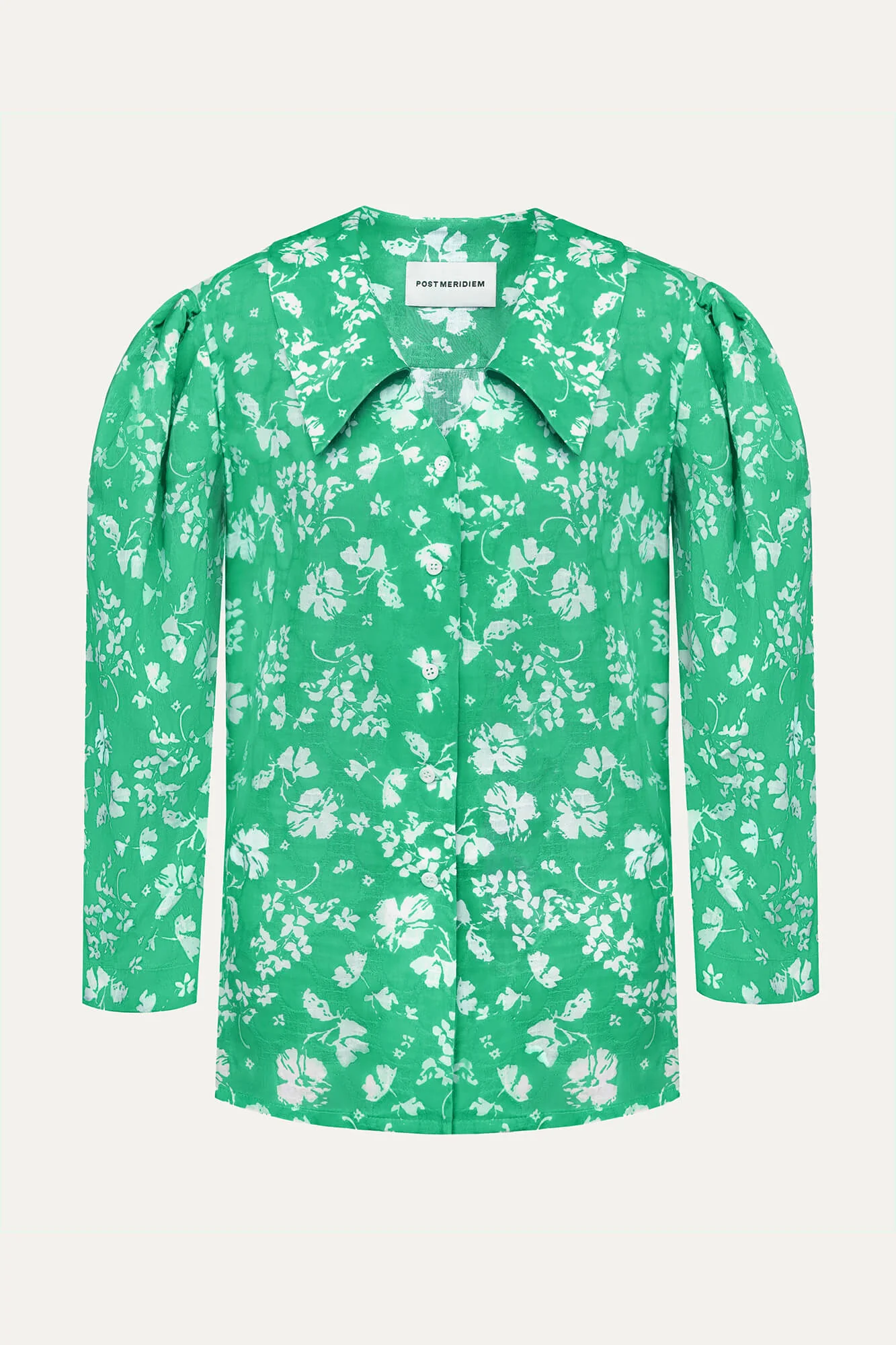 Puff Sleeve Cotton Shirt