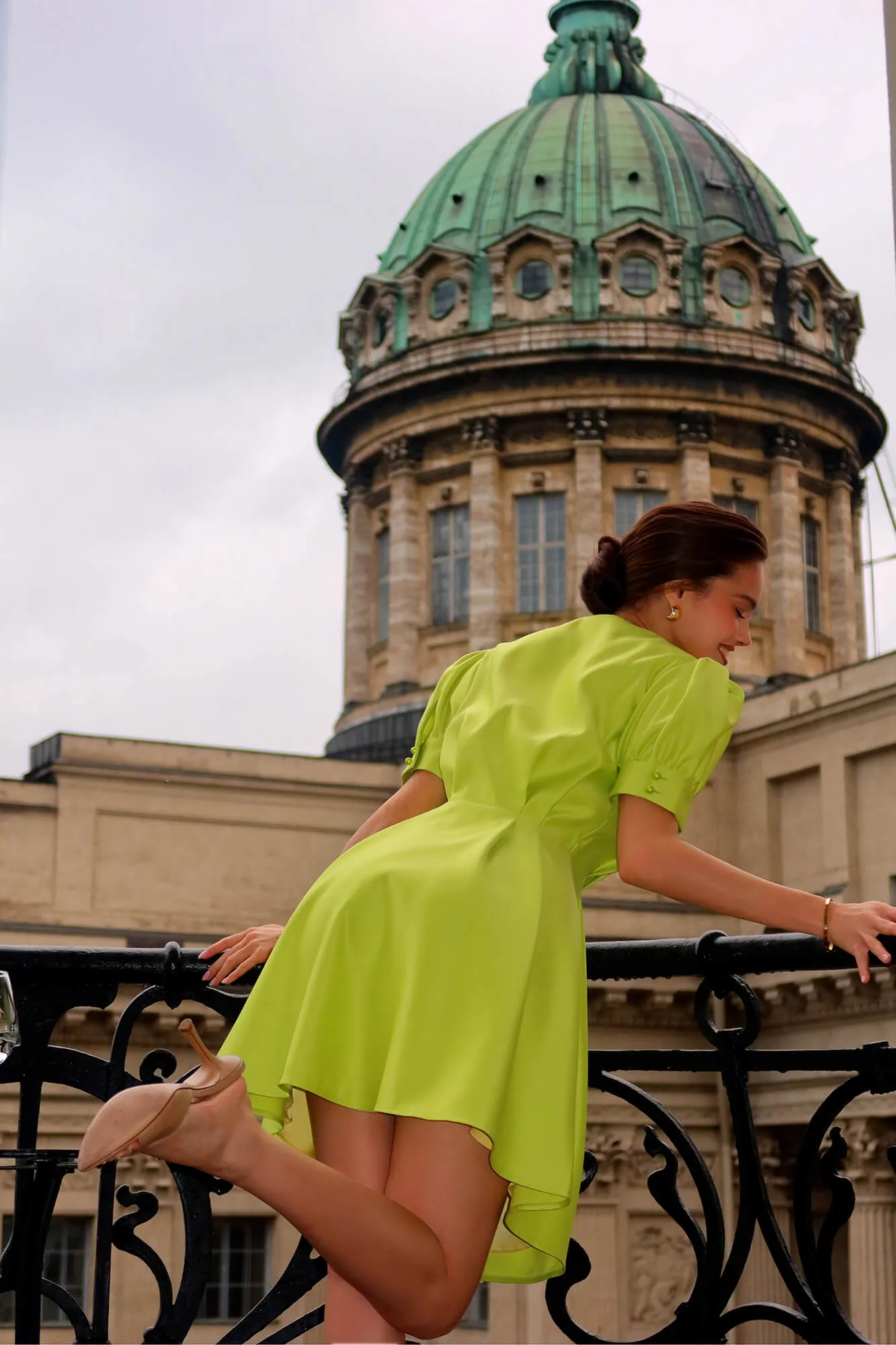 Button Front Mini Dress