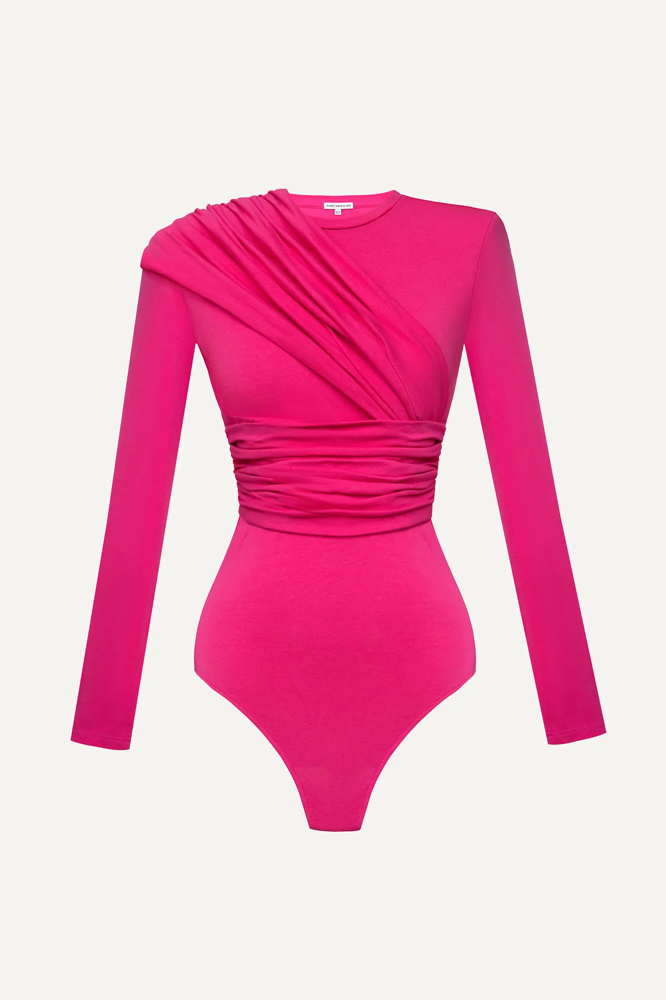 Drapped Knitted Bodysuit