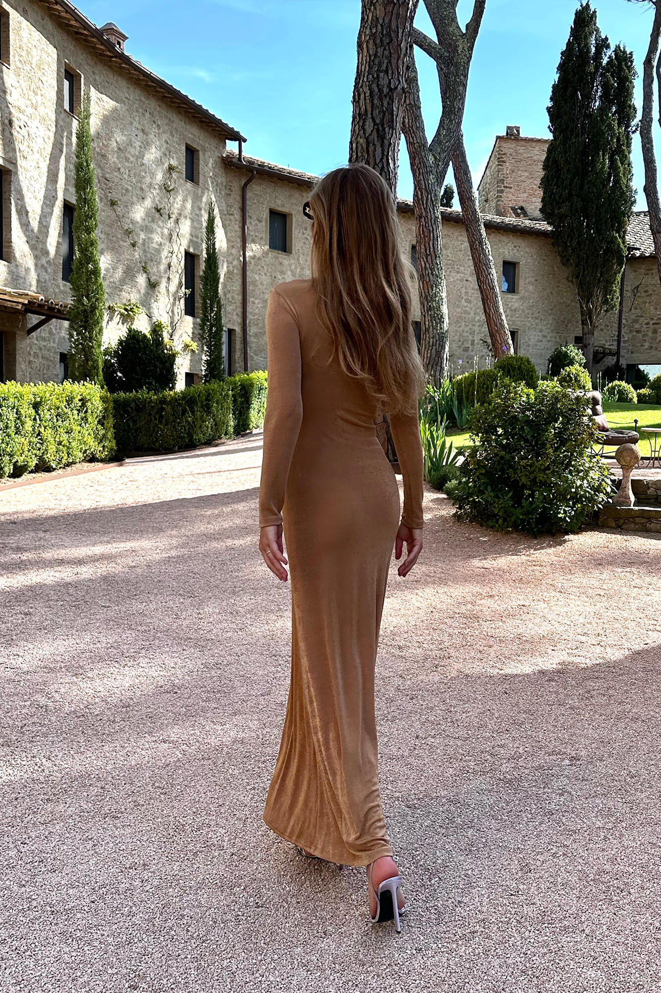 Knitted Long Sleeve Maxi Dress