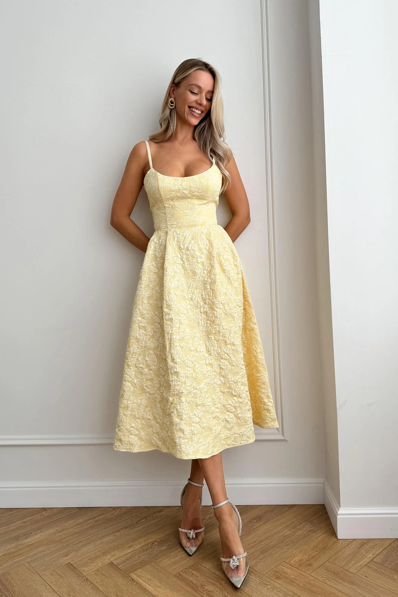 Jacquard Fitted Corset Bustier Dress
