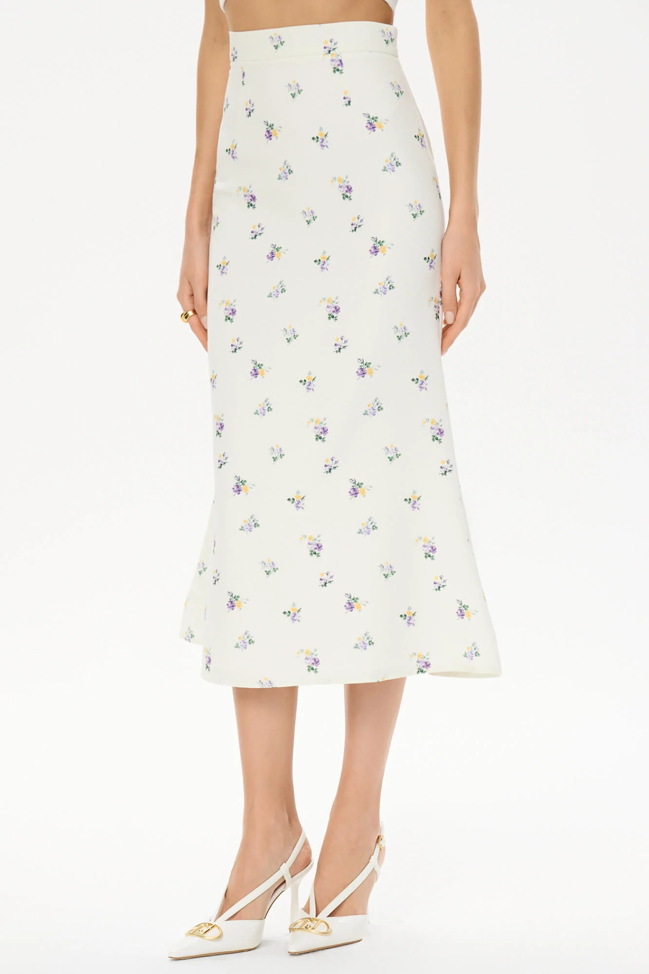 Printed Midi Skirt