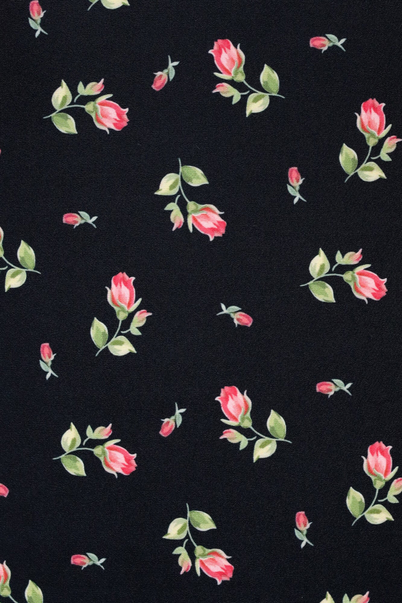 Godet Silhouette Long Sleeve Floral Midi Dress