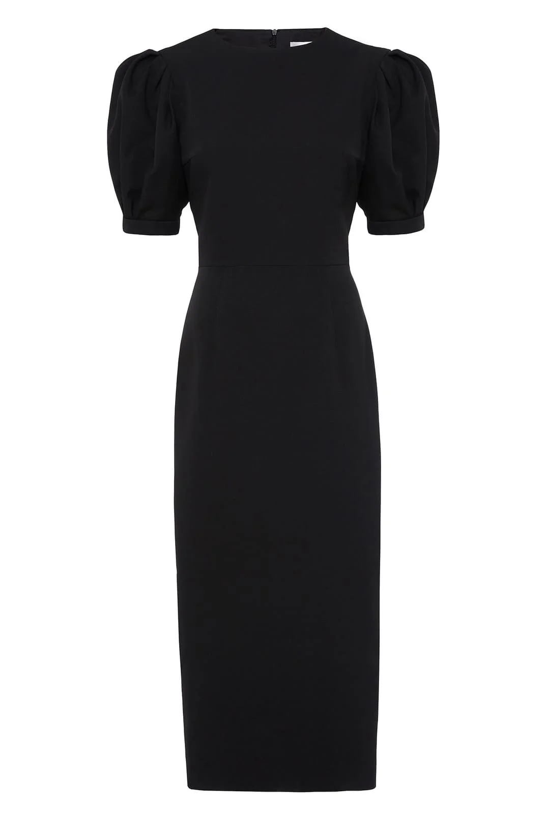 Voluminous Sleeve Midi Dress