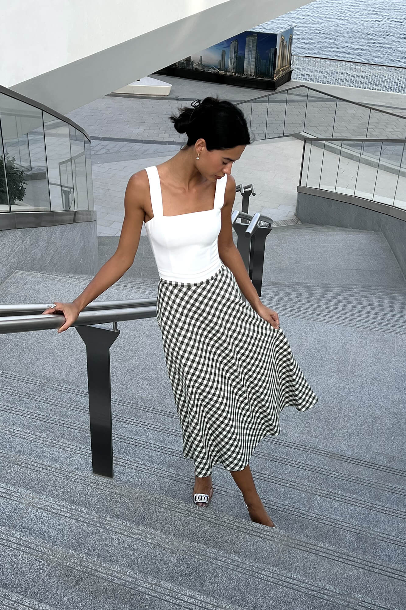 Flare Midi Skirt