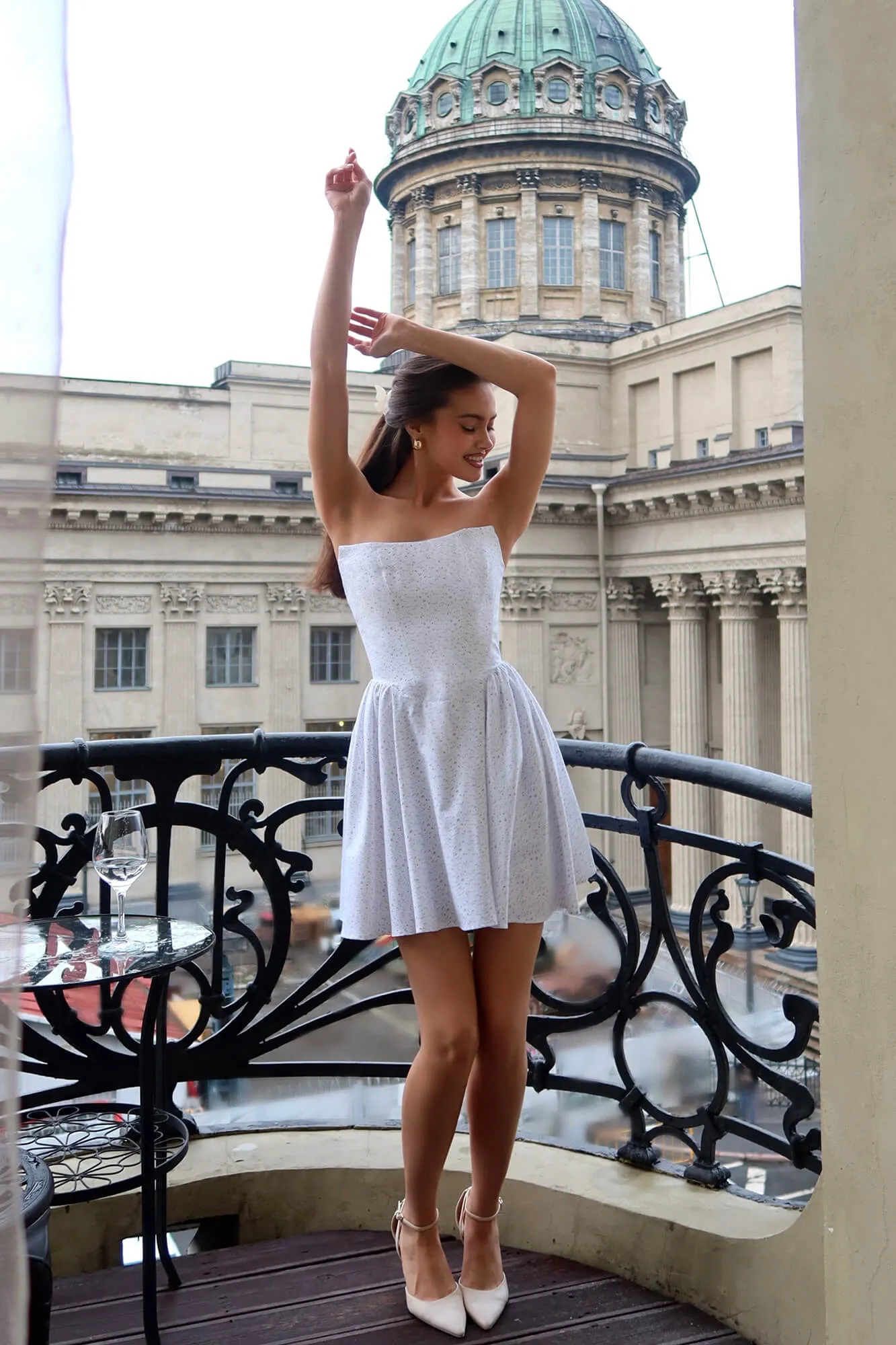 Tuck Corset Mini Dress