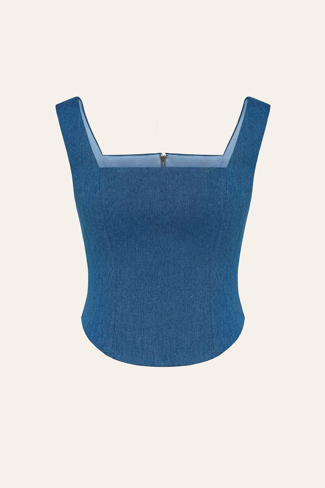 Square Neck Top with removable rose