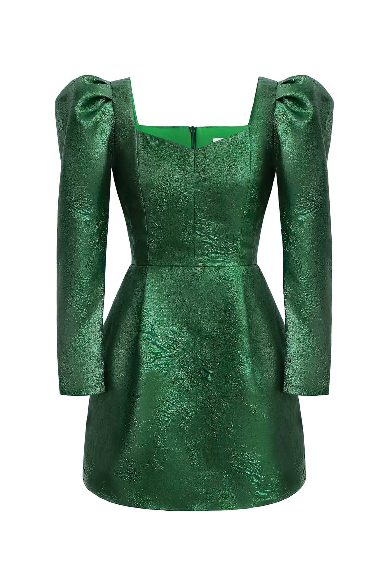 Jacquard Long Sleeve Mini Dress