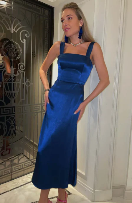 Fitted Straight Corset Midi Dress