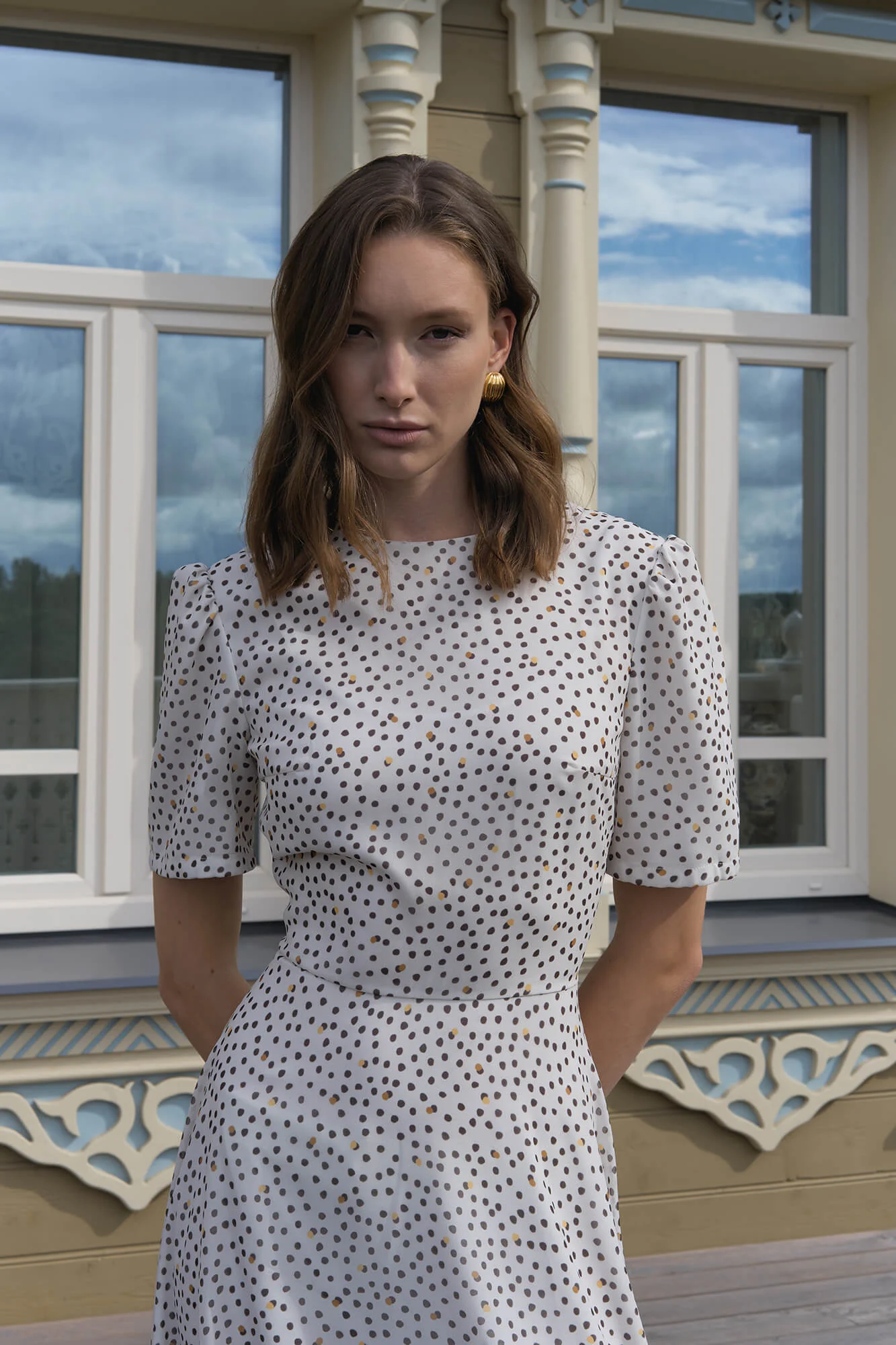 Short Sleeve Midi Dress