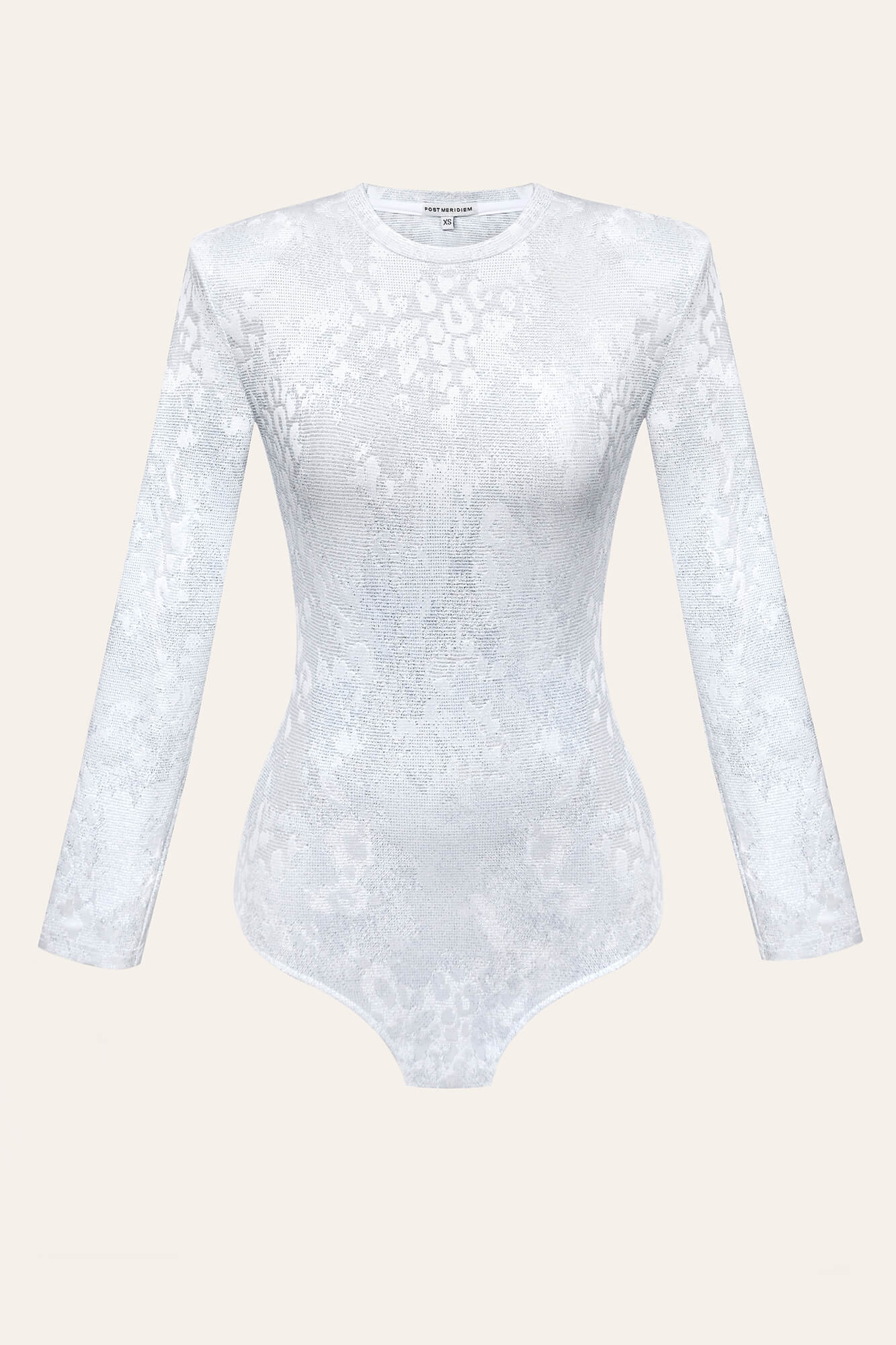Bodysuit in Textured Jacquard-Knit