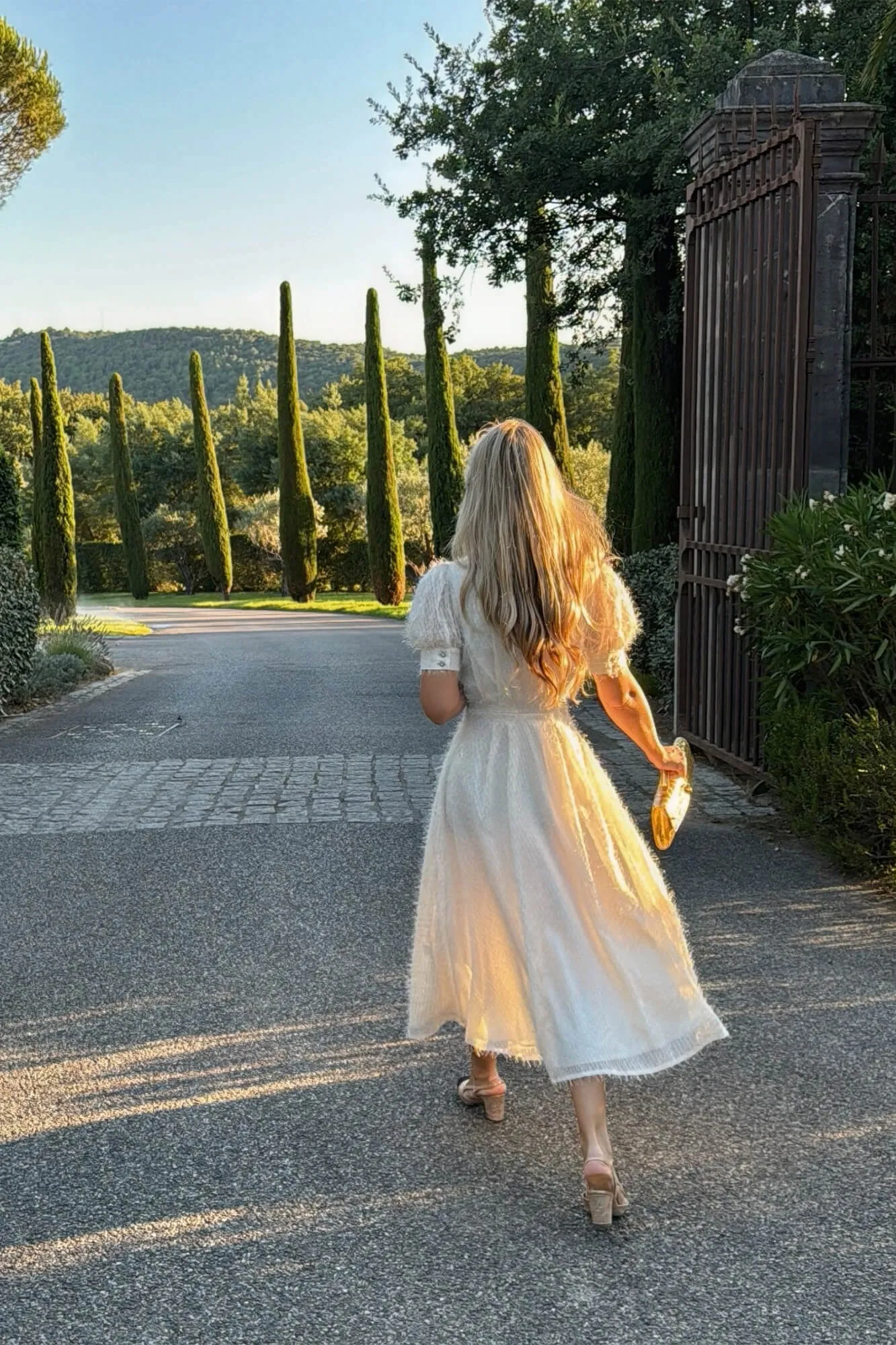 Sequin Button Front Midi Dress