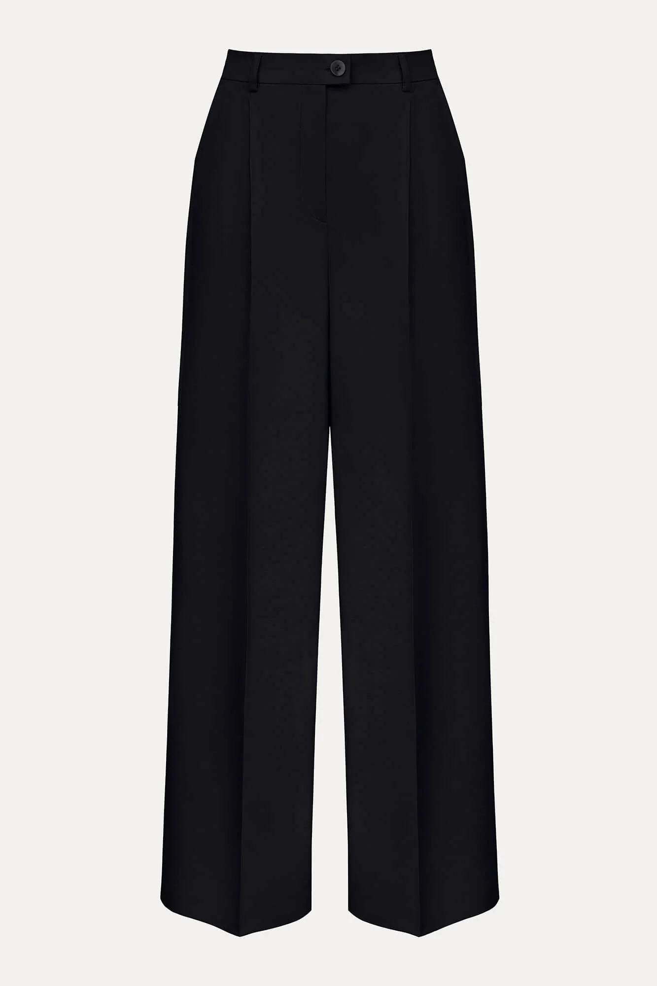 Pleated Wide Leg Trousers