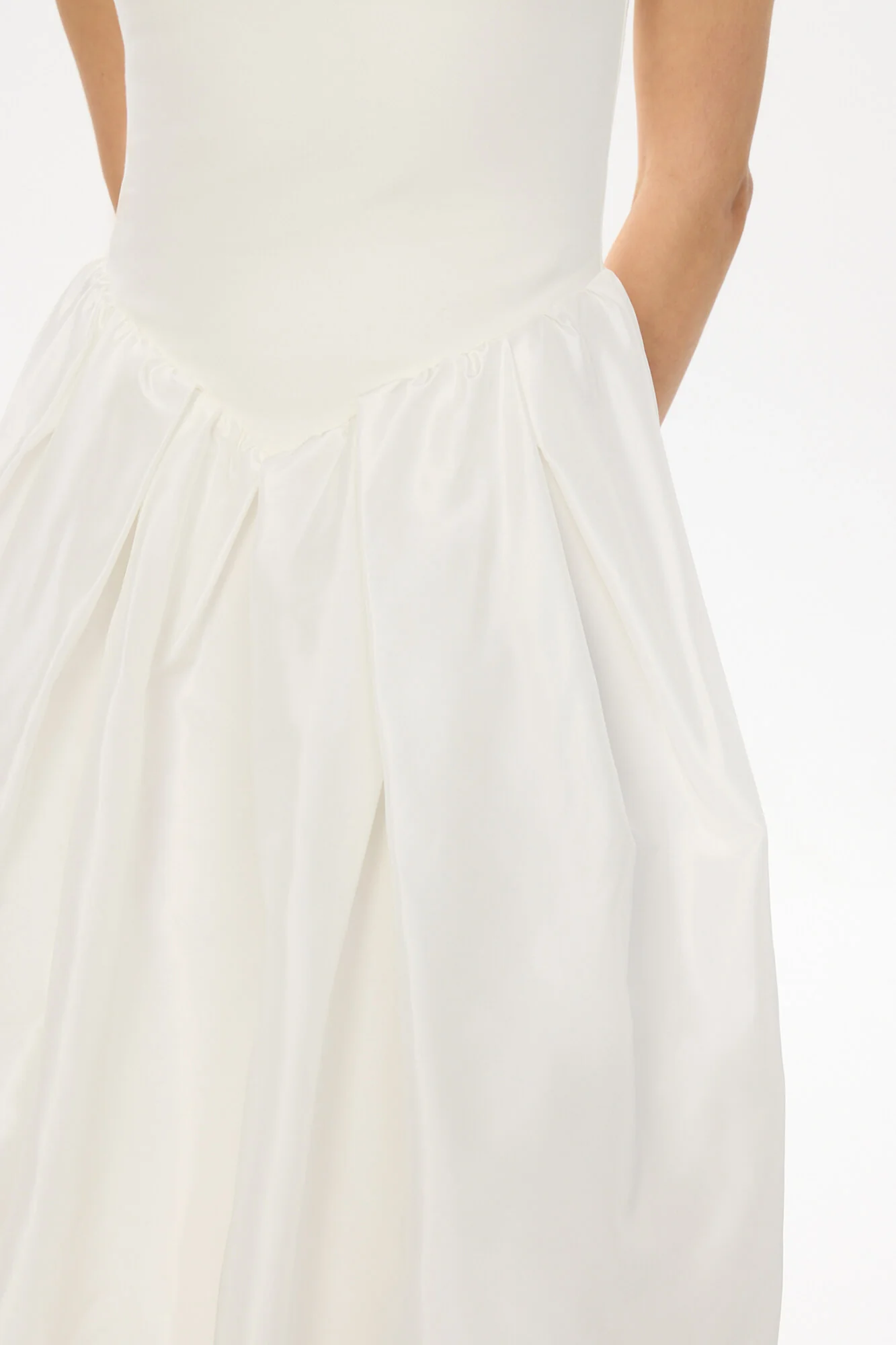 Midi Dress With Puffy Skirt