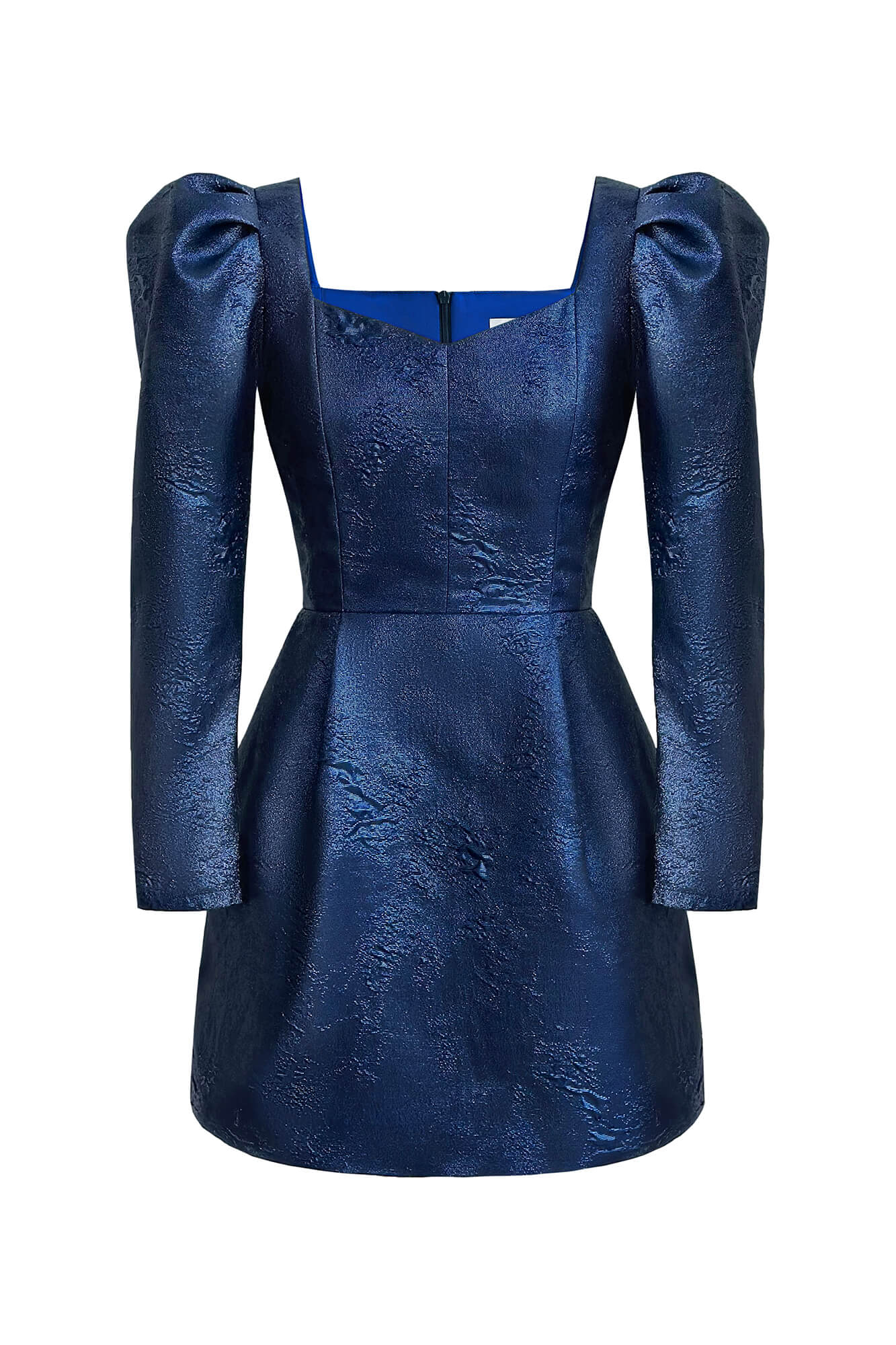 Jacquard Long Sleeve Mini Dress