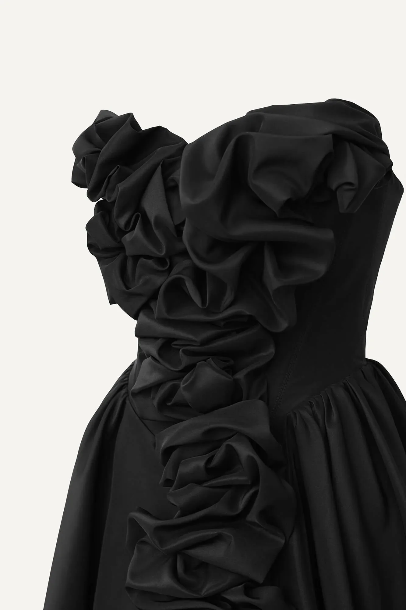 Mini Dress With Corset And Gathering