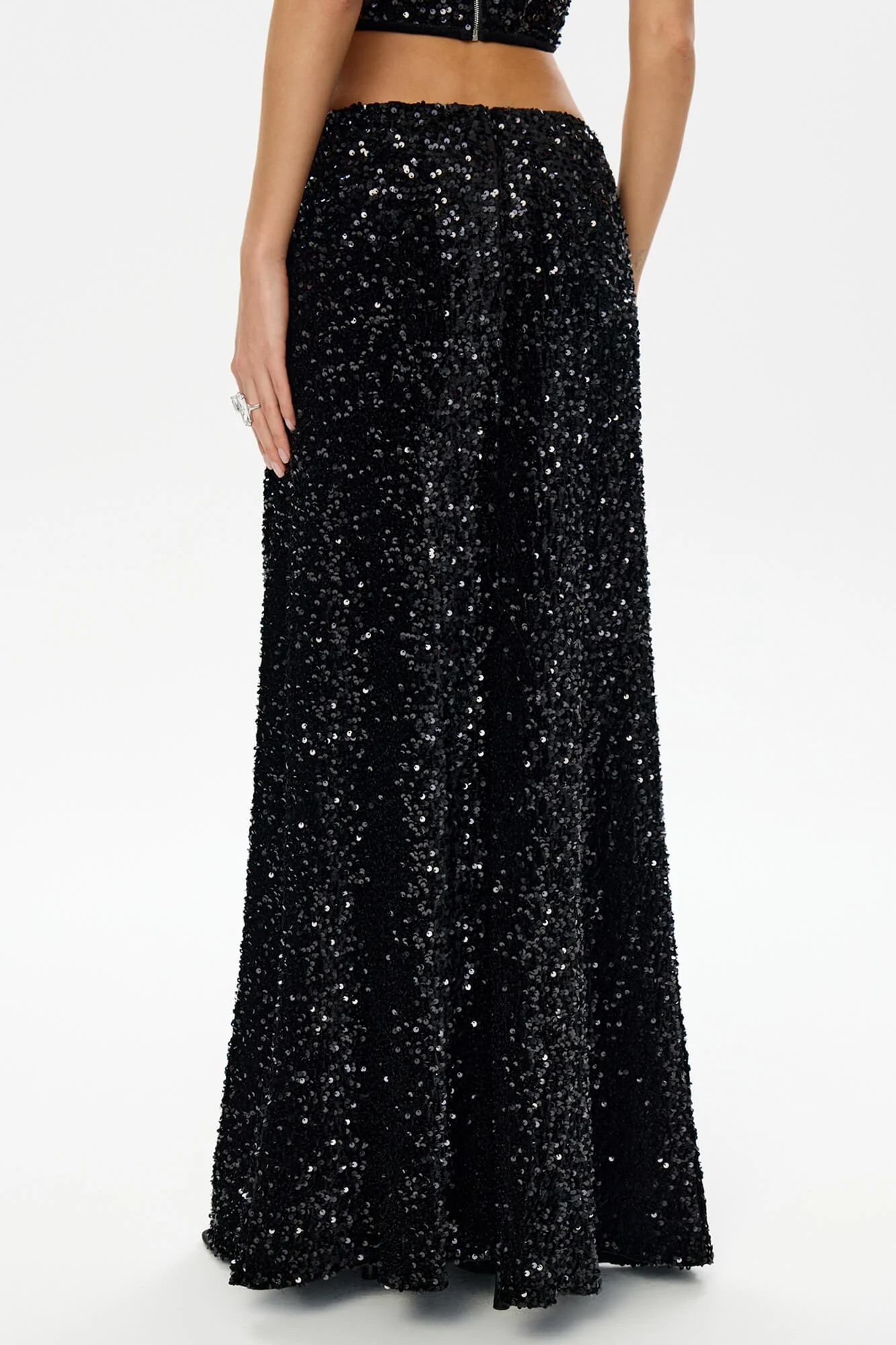 Sequin Maxi Skirt