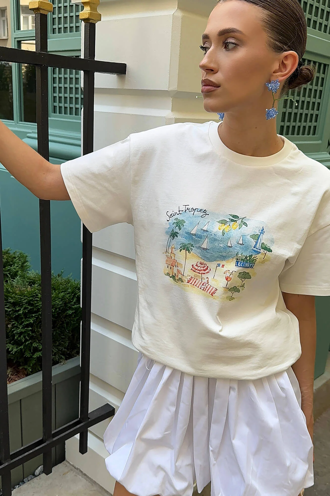 Saint Tropez Print T Shirt