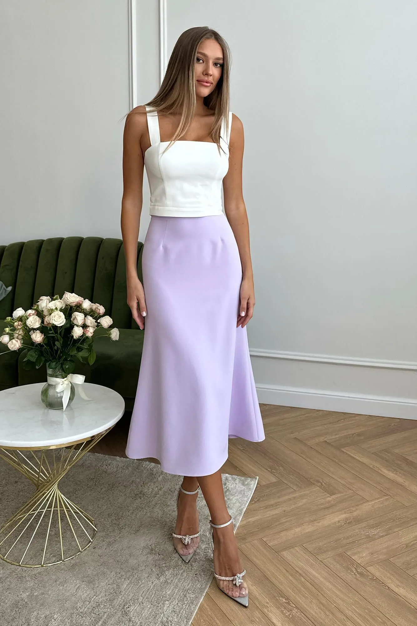 Viscose Midi Skirt