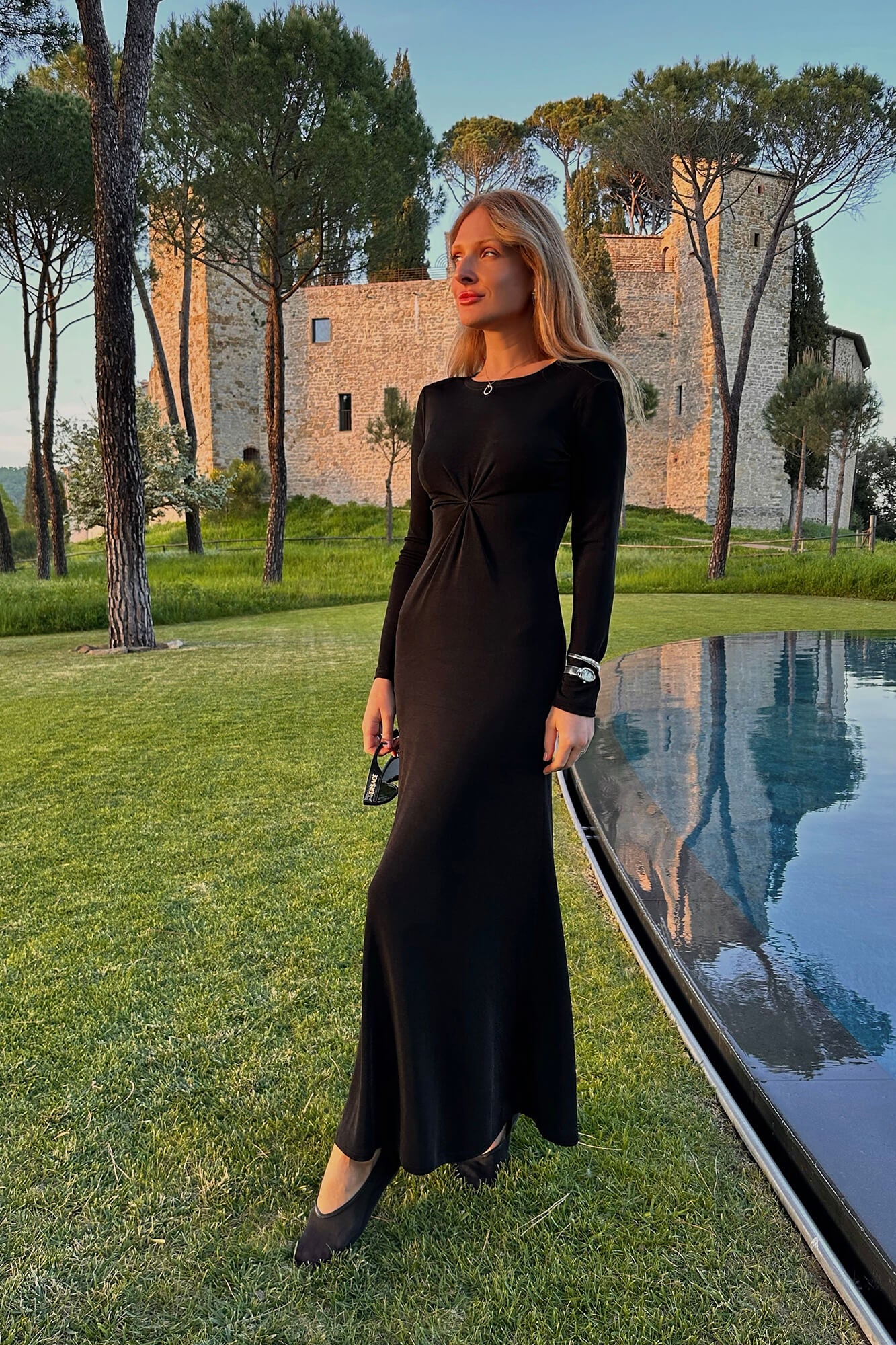 Knitted Long Sleeve Maxi Dress