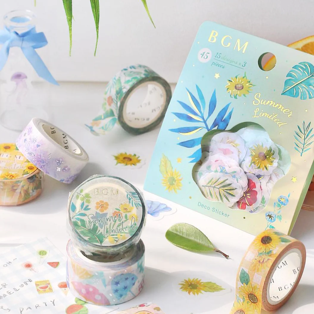 BGM Masking Tape - Tropical Leaves