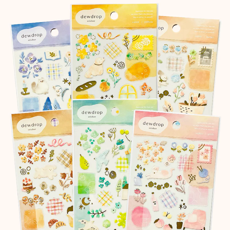Mind Wave Dew Drop Stickers