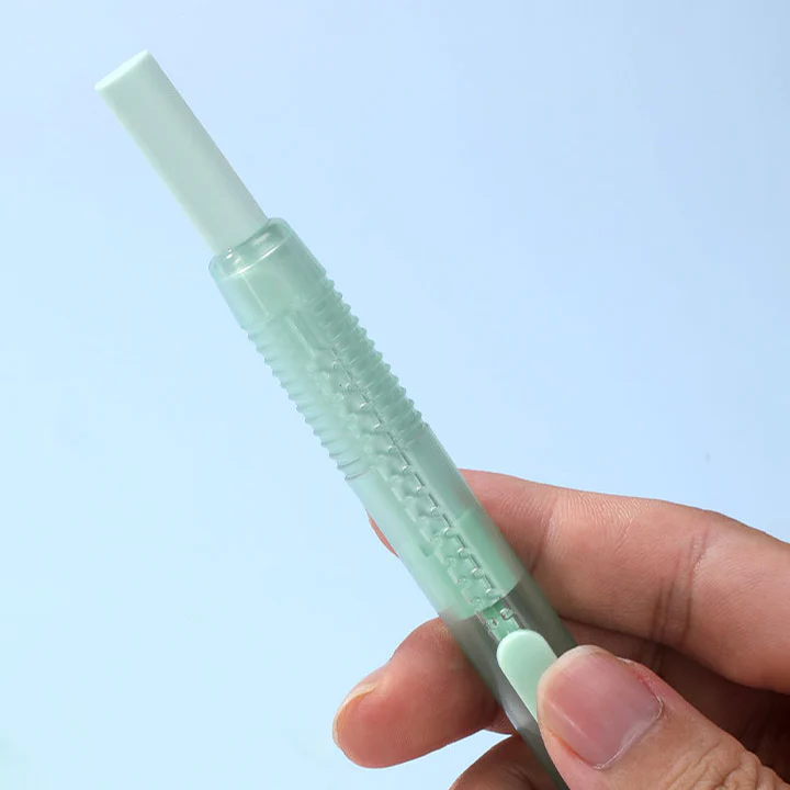 Pastel Pop Pen-Style Click Erasers - With 3 Bonus Refills