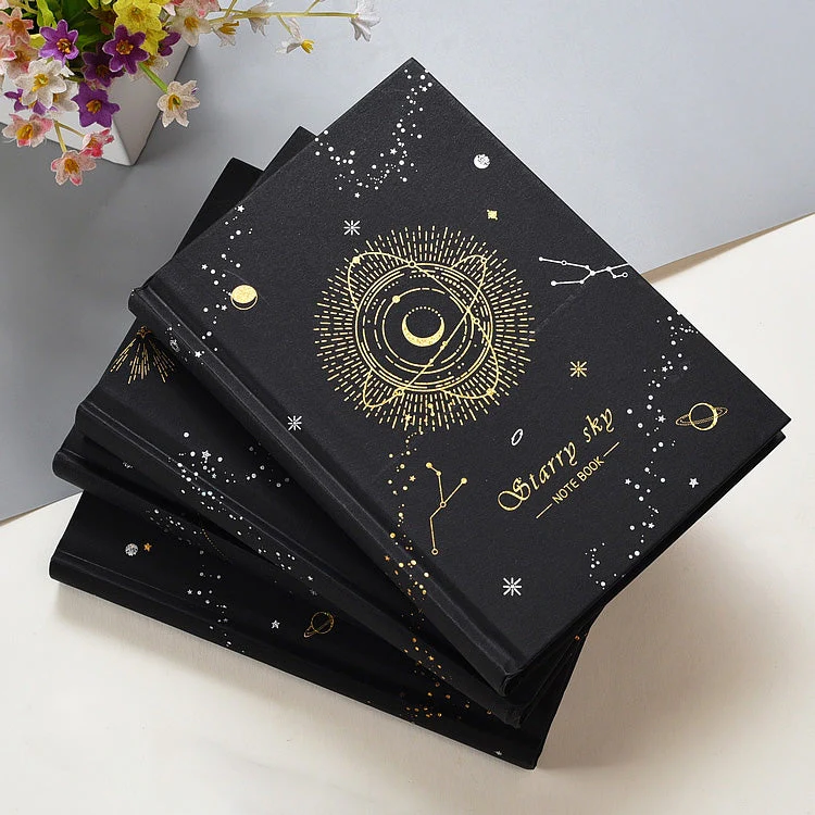 Starry Sky Black Paper Notebook