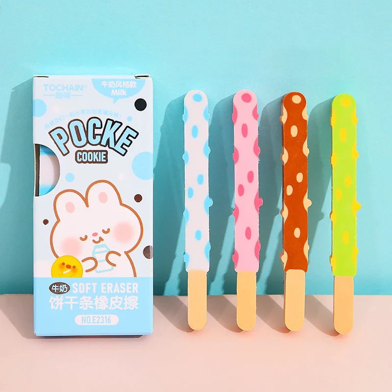 Pocky Shaped Eraser Set