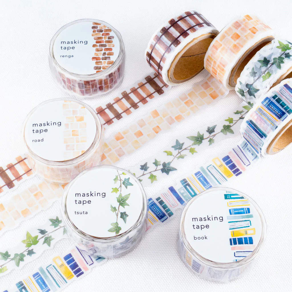 Mind Wave Die-Cut Masking Tape - Books