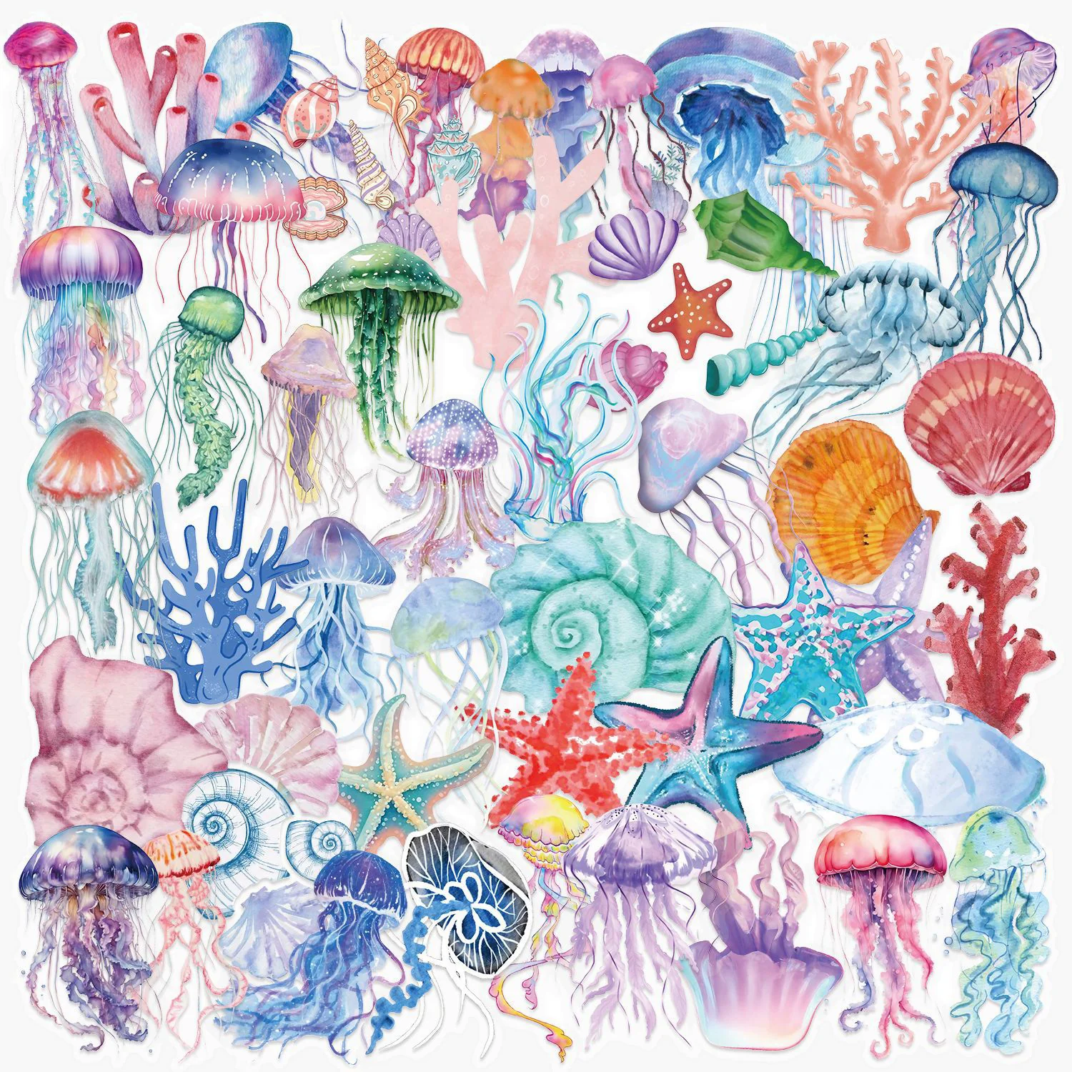 Jellyfish Garden Stickers - Limited Summer Edition