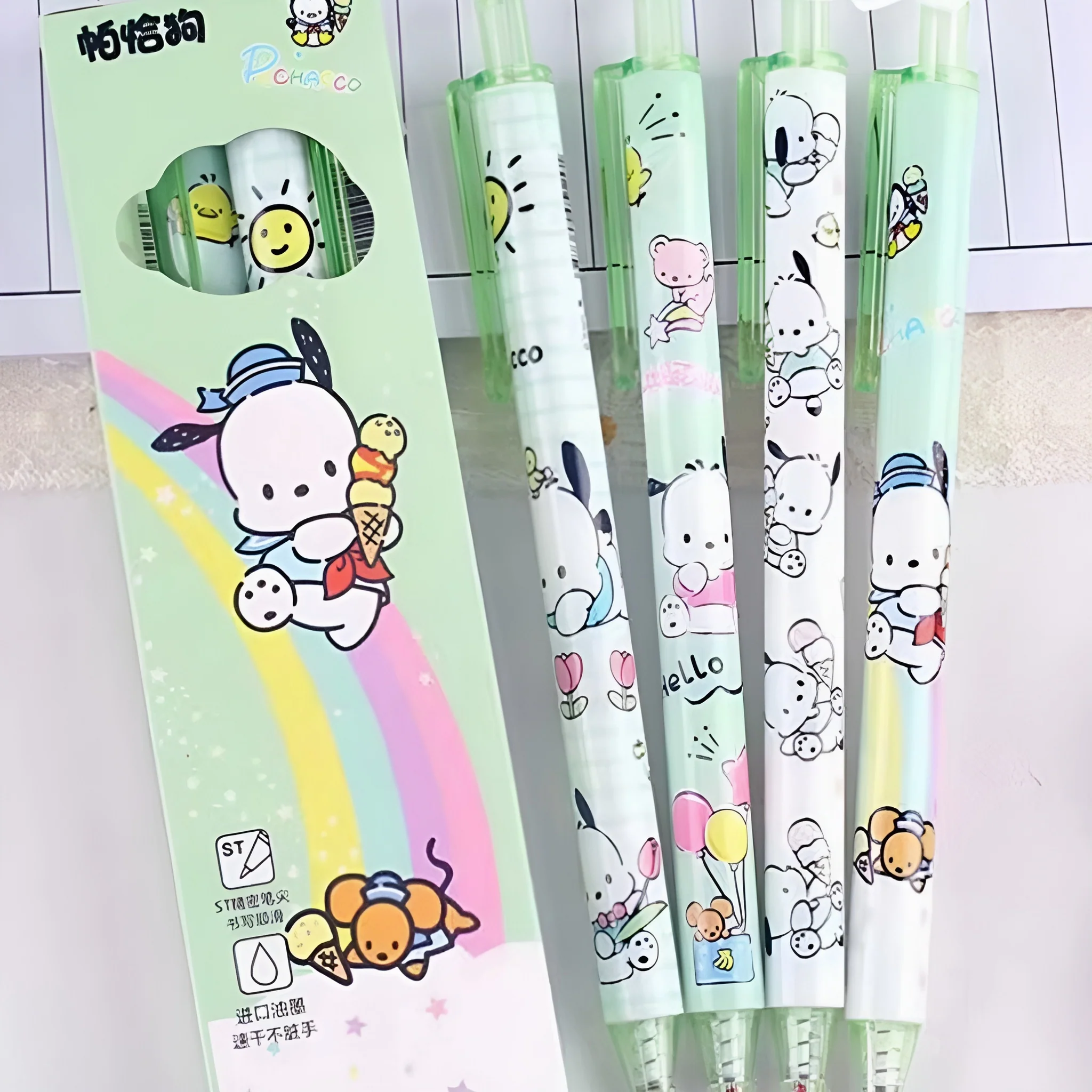 Sanrio Pochacco Gel Pen - Set of 4