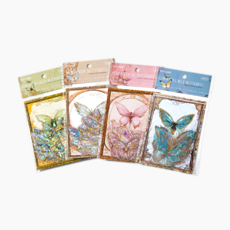 Die-Cut Holo Butterfly Stickers