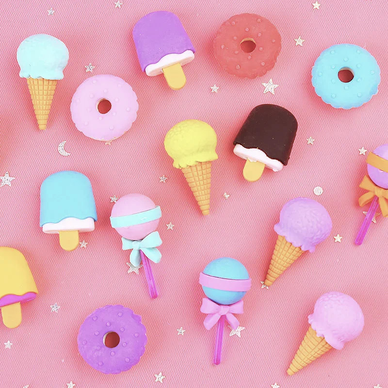 Mini Ice Cream Erasers