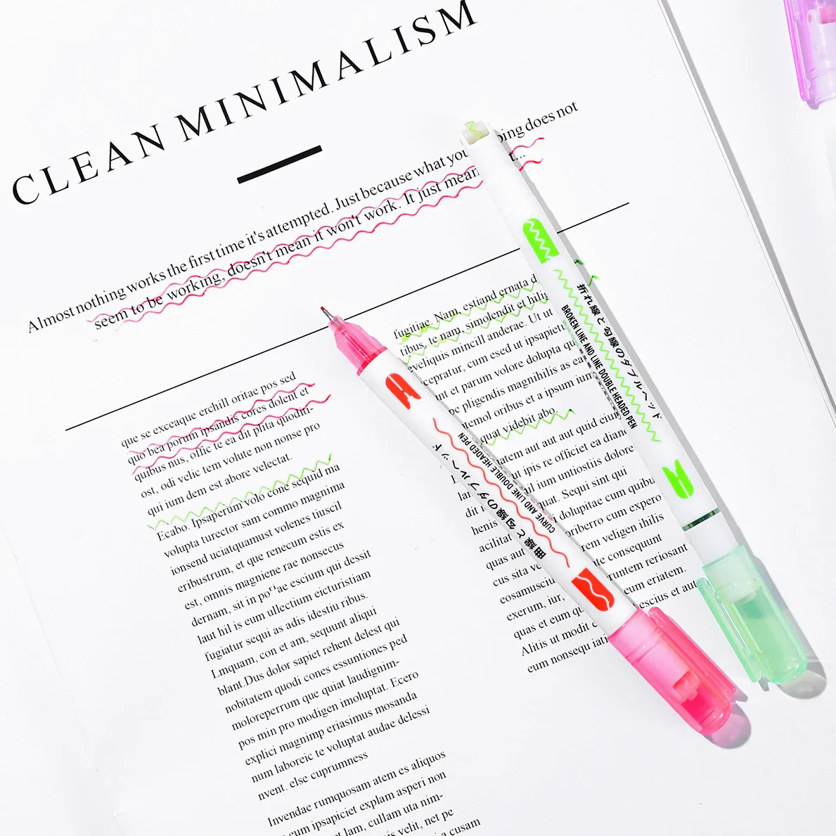 Dual Line 2-Way Markers - Set of 8