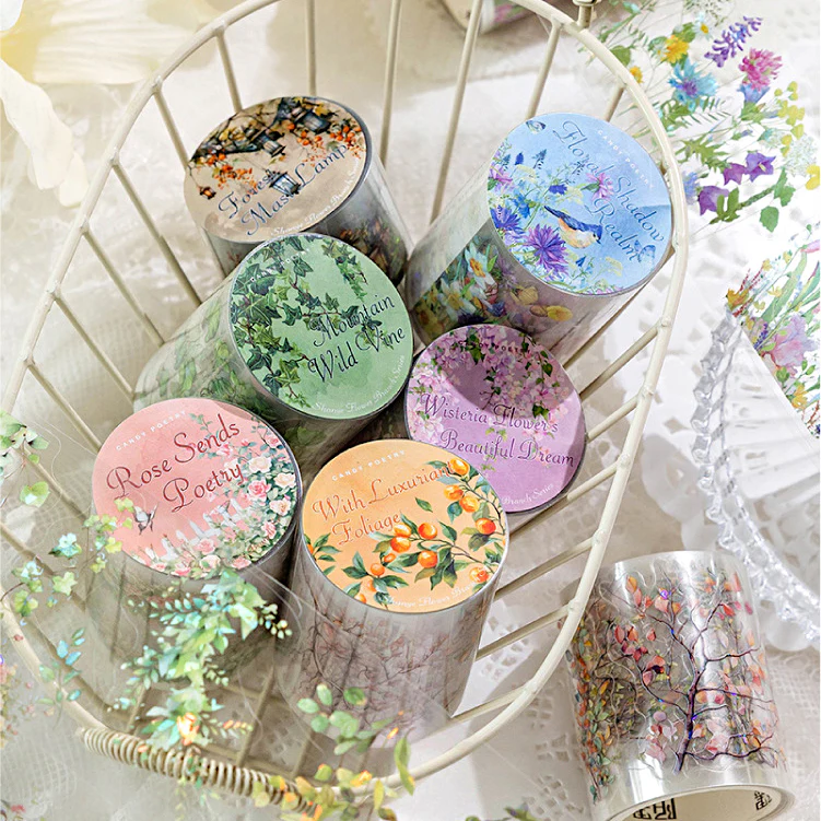 Wisteria Wine Holo Clear Masking Tape - Extra Large